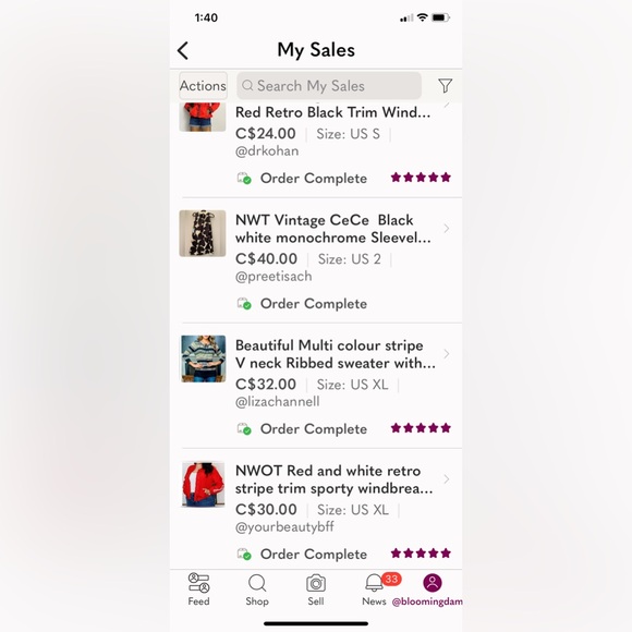 NWT Multi colour stripe V neck Ribbed sweater with Grommet &Lace front bohemian - Picture 13 of 13